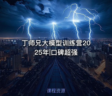 丁师兄大模型训练营2025年|口碑超强
