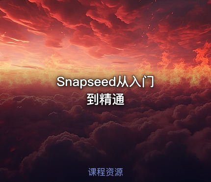 Snapseed从入门到精通