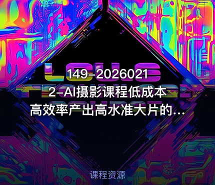 149-20260212-AI摄影课程低成本高效率产出高水准大片的全新方式更多资源