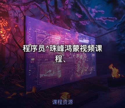 程序员^珠峰鸿蒙视频课程、
