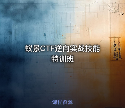 蚁景CTF逆向实战技能特训班