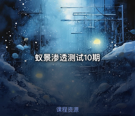 蚁景渗透测试10期