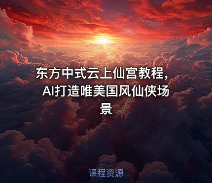 东方中式云上仙宫教程，AI打造唯美国风仙侠场景