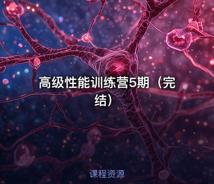 高级性能训练营5期（完结）