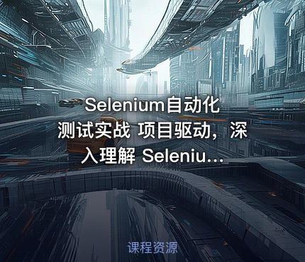 Selenium自动化测试实战 项目驱动，深入理解 Selenium 原理与实战技巧