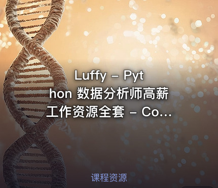 Luffy - Python 数据分析师高薪工作资源全套 - Courseware.exe