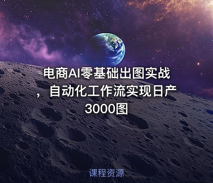 电商AI零基础出图实战，自动化工作流实现日产3000图