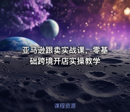 亚马逊跟卖实战课，零基础跨境开店实操教学