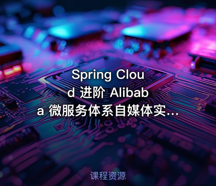Spring Cloud 进阶 Alibaba 微服务体系自媒体实战|高清完结