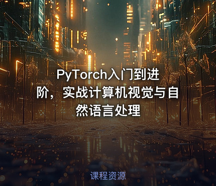 PyTorch入门到进阶，实战计算机视觉与自然语言处理