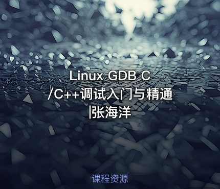 Linux GDB C/C++调试入门与精通|张海洋