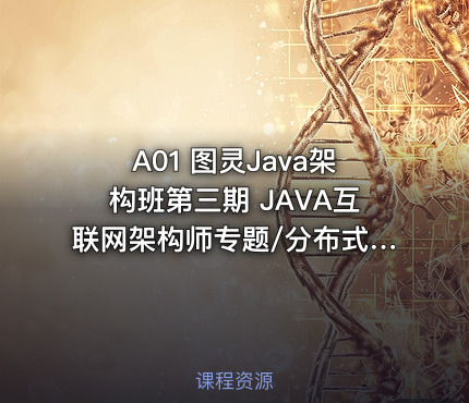 A01 图灵Java架构班第三期 JAVA互联网架构师专题/分布式/高并发/微服务