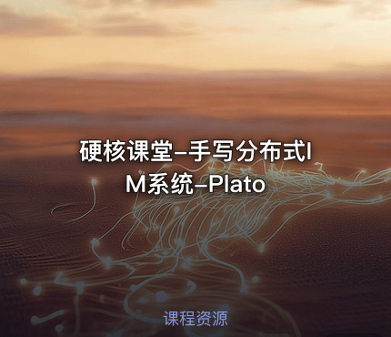 硬核课堂-手写分布式IM系统-Plato