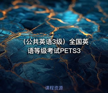 （公共英语3级）全国英语等级考试PETS3