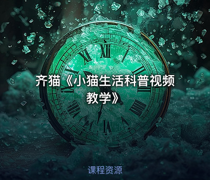 齐猫《小猫生活科普视频教学》
