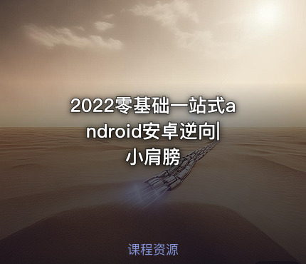 2022零基础一站式android安卓逆向|小肩膀