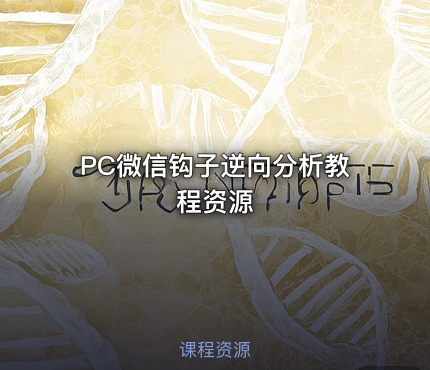 PC微信钩子逆向分析教程资源