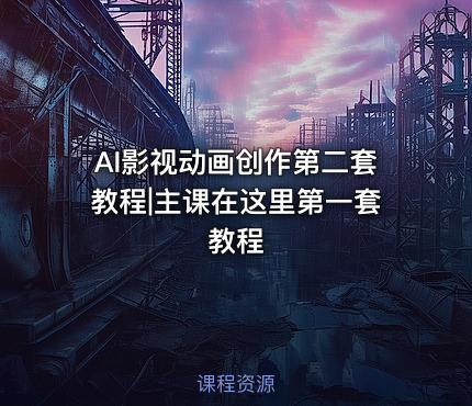 AI影视动画创作第二套教程|主课在这里第一套教程