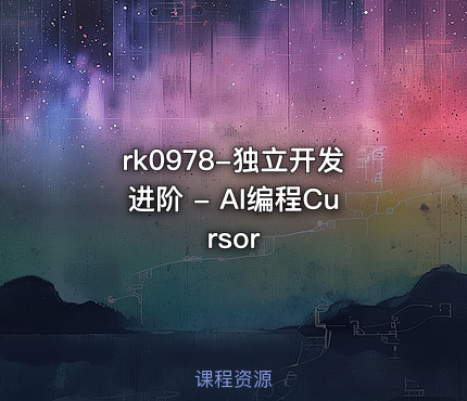 独立开发进阶 - AI编程Cursor
