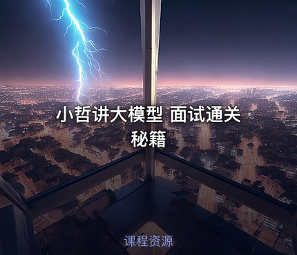 小哲讲大模型 面试通关 秘籍