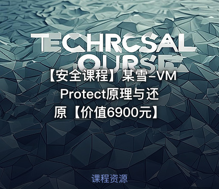 【安全课程】某雪-VMProtect原理与还原【】