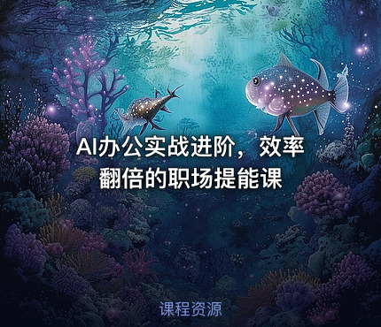 📁AI办公实战进阶，效率翻倍的职场提能课