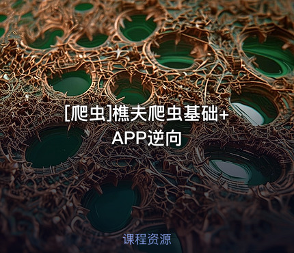 樵夫爬虫基础+APP逆向