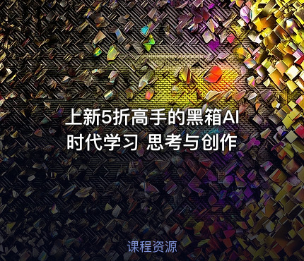 上新5折高手的黑箱AI时代学习 思考与创作