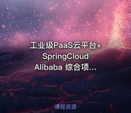 工业级PaaS云平台+SpringCloudAlibaba 综合项目实战 小滴价值1500