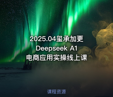 2025.04玺承加更Deepseek A1电商应用实操线上课