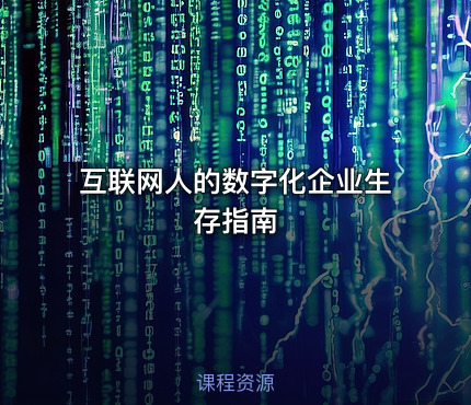 互联网人的数字化企业生存指南