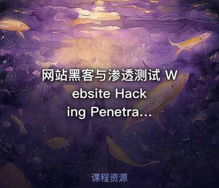 网站黑客与渗透测试 Website Hacking Penetration Testing
