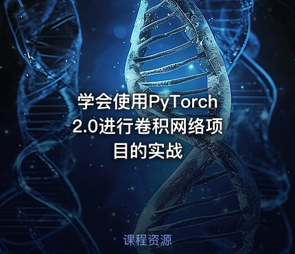 学会使用PyTorch 2.0进行卷积网络项目的实战