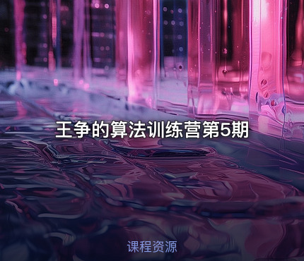王争的算法训练营第5期