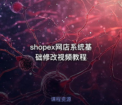 shopex网店系统基础修改视频教程