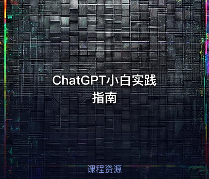 ChatGPT小白实践 指南