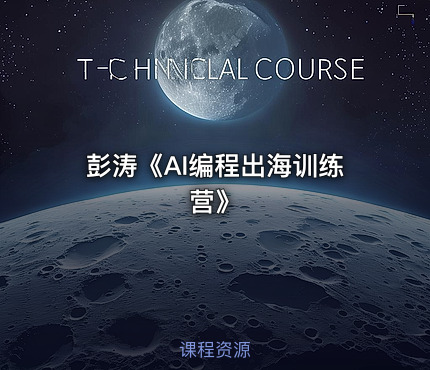 彭涛《AI编程出海训练营》