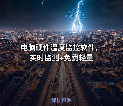 电脑硬件温度监控软件，实时监测+免费轻量