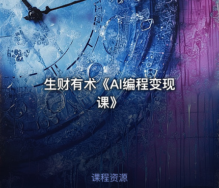 生财有术《AI编程变现课》