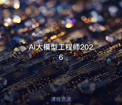 AI大模型工程师2026