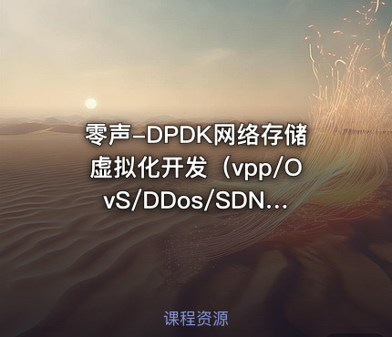 零声-DPDK网络存储虚拟化开发（vpp/OvS/DDos/SDN/NFV/SPDK）