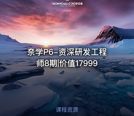奈学P6-资深研发工程师8期|价值17999