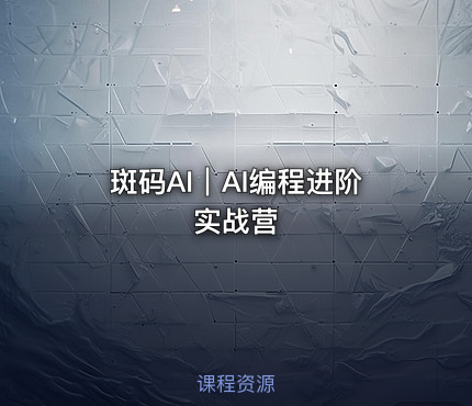 斑码AI｜AI编程进阶实战营