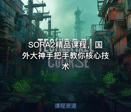 SORA2精品课程，国外大神手把手教你核心技术