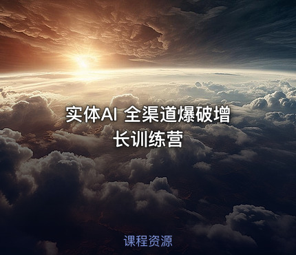 实体AI 全渠道爆破增长训练营