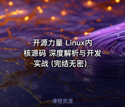 开源力量 Linux内核源码 深度解析与开发实战 (完结无密）