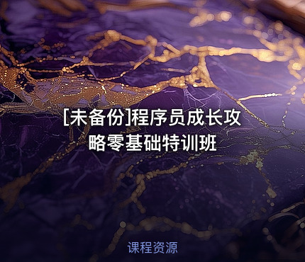 程序员成长攻略零基础特训班
