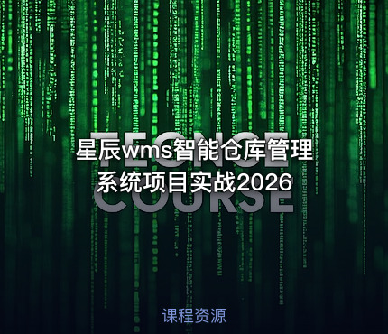星辰wms智能仓库管理系统项目实战2026