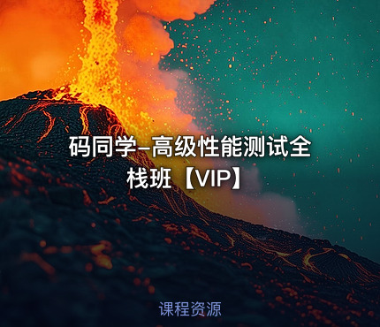 码同学-高级性能测试全栈班【VIP】