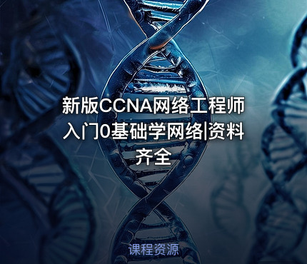 新版CCNA网络工程师入门0基础学网络|资料齐全